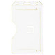 Brady Colored Molded Rigid Two-Sided Multi-Card Holder - 4.25" x 2.36" - Plastic - 100 / Pack - White - TAA Compliance 1840-3088