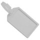 Brady Colored Molded Rigid Luggage Tag Holder - 4.25" x 2.52" - Plastic - White 1840-6208