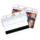 Brady Easy Access Card Holder - 3.5" x 1.5" - Plastic - 100 / Pack - TAA Compliance 1840-8000