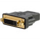 C2g HDMI to DVI-D Adapter - Female to Female - 1 x HDMI Female Digital Audio/Video - 1 x DVI-D (Dual-Link) Female Digital Video - Black 18402
