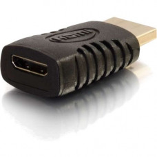 C2g HDMI Mini Female to HDMI Male Adapter - 1 x HDMI Male Digital Audio/Video - 1 x HDMI (Mini Type C) Female Digital Audio/Video - Black 18408