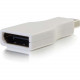 C2g Mini DisplayPort to DisplayPort Adapter - Mini DP to DP - M/F White - 1 x DisplayPort Female Digital Audio/Video - 1 x Mini DisplayPort Male Digital Audio/Video - White 18409