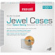 Maxell Jewel Cases Slim Line - Clear (100 Pack) - Jewel Case - Clear 190152