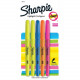 Newell Rubbermaid Sanford Sharpie Narrow Chisel Tip Highlighter - Narrow Marker Point - Chisel Marker Point Style - Yellow, Blue, Pink, Orange - 5 / Pack - TAA Compliance 1908101