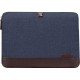 Brenthaven Collins 1912 Carrying Case (Sleeve) for 11" Notebook - Indigo - Scratch Resistant Interior - Polyurethane, Leather, Chambray, MicroFiber Interior - 8.5" Height x 13" Width x 0.5" Depth 1912