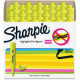 Newell Rubbermaid Sharpie SmearGuard Tank Style Highlighters - Narrow, Wide Marker Point - Chisel Marker Point Style - Fluorescent Yellow - 36 / Pack - TAA Compliance 1920938