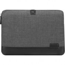 Brenthaven Collins 1934 Carrying Case (Sleeve) for 11.6" MacBook Air - Charcoal, Heather Gray - Scratch Resistant Interior - Polyurethane, Leather, MicroFiber Interior - 8.5" Height x 13" Width x 0.5" Depth 1934