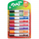 Newell Rubbermaid Expo Eraser Cap Magnetic Dry Erase Marker Set - Medium, Fine, Broad Marker Point - Chisel Marker Point Style - Assorted - 8 / Pack 1944741