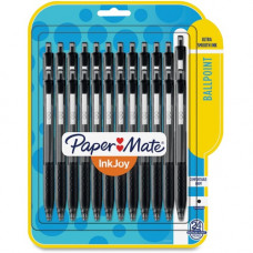 Newell Rubbermaid Paper Mate Inkjoy 300 RT Ballpoint Pens - 1 mm Pen Point Size - Black - Black Barrel - 24 / Pack 1945925