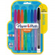 Newell Rubbermaid Paper Mate InkJoy 100 RT Pens - Medium Pen Point - 1 mm Pen Point Size - Assorted - Translucent Barrel - 8 / Pack 1945932