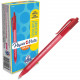 Newell Rubbermaid Paper Mate InkJoy 100 RT Pens - Medium Pen Point - 1 mm Pen Point Size - Red - Translucent Barrel - 12 / Dozen 1951252