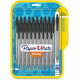 Newell Rubbermaid Paper Mate InkJoy 100 RT Pens - Medium Pen Point - 1 mm Pen Point Size - Black - Translucent Barrel - 20 / Pack 1951395