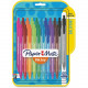 Newell Brands Paper Mate InkJoy 100 RT Pens - Medium Pen Point - 1 mm Pen Point Size - Retractable - Assorted - Translucent Barrel - 20 / Pack - TAA Compliance 1951396