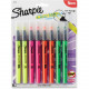 Newell Rubbermaid Sharpie Clear View Highlighter - Fine Marker Point - Chisel Marker Point Style - Assorted - 8 / Pack - TAA Compliance 1966798