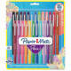 Newell Rubbermaid Paper Mate Flair Porous Point Pen - Medium Pen Point - 0.7 mm Pen Point Size - Bullet Pen Point Style - Black, Blue, Cranberry, Green, Guava, Lime, Magenta, Mocha, Navy, Orchid, Papaya, ... - Assorted Barrel - 24 / Set - TAA Compliance 1