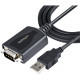 Startech.Com 3ft (1m) USB to Serial Cable with COM Port Retention, DB9 Male RS232 to USB Converter, USB to Serial Adapter, Prolific IC - Use current and legacy serial RS232 devices w/ this USB to serial cable - Use the USB to RS232 serial adapter w/ barco