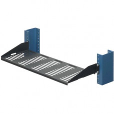 Rack Solution 2 POST RACK SHELF - 7IN SOLID FLANGES DOWN 1USHL-022HALF-7DS