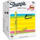 Newell Rubbermaid Sanford Sharpie Highlighter - Chisel Marker Point Style - Fluorescent Yellow - 36 / Box - TAA Compliance 2003991