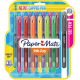 Newell Rubbermaid Paper Mate Gel Ink Stick Pens - Medium Pen Point - Blue Gel-based Ink - 14 / Pack 2023009