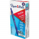 Newell Rubbermaid Paper Mate Profile 1.0mm Ballpoint Pens - Medium Pen Point - 1 mm Pen Point Size - Conical Pen Point Style - Retractable - Blue - Blue Barrel - 12 / Dozen - TAA Compliance 2095462