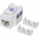 Intellinet Network Solutions Cat6 Keystone Jack, UTP, Punch-Down, White - Compatible With 110 and Krone Punch-Down Tools 210591