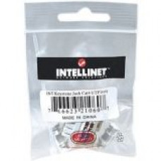 Intellinet Network Solutions Cat6 Keystone Jack, UTP, Punch-Down, Ivory - Compatible With 110 and Krone Punch-Down Tools 210607