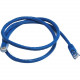 Monoprice Cat6 24AWG UTP Ethernet Network Patch Cable, 3ft Blue - 3 ft Category 6 Network Cable for Network Device - First End: 1 x RJ-45 Male Network - Second End: 1 x RJ-45 Male Network - Patch Cable - Gold Plated Contact - Blue 2114