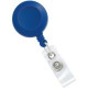 Brady Round Clip-On Badge Reel - Plastic, Vinyl - Blue 2120-3002