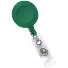 Brady Clip-On Badge Reel - Vinyl, Plastic - Green 2120-3034