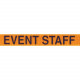 Brady People ID Event Staff Lanyard - 100 - 36" Length - Orange, Black - TAA Compliance 2138-5200