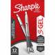 Newell Brands Sanford S-Gel Pen - 0.7 mm Pen Point Size - Black - Black Barrel - 12 2147528