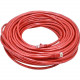Monoprice Cat5e 24AWG UTP Ethernet Network Patch Cable, 100ft Red - 100 ft Category 5e Network Cable for Network Device - First End: 1 x RJ-45 Male Network - Second End: 1 x RJ-45 Male Network - Patch Cable - Gold Plated Contact - Red 2166