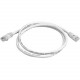 Monoprice Cat6 24AWG UTP Ethernet Network Patch Cable, 3ft White - 3 ft Category 6 Network Cable for Network Device - First End: 1 x RJ-45 Network - Male - Second End: 1 x RJ-45 Network - Male - Patch Cable - Gold Plated Contact - 24 AWG - White 2299