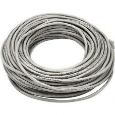 Monoprice Cat6 24AWG UTP Ethernet Network Patch Cable, 100ft Gray - 100 ft Category 6 Network Cable for Network Device - First End: 1 x RJ-45 Male Network - Second End: 1 x RJ-45 Male Network - Patch Cable - Gold Plated Contact - Gray 2328