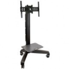 Ergotron Neo-Flex Mobile MediaCenter LD Stand - 27" to 40" Screen Support - 50 lb Load Capacity - 1 x Shelf(ves) - 64" Height x 42" Width x 29.4" Depth - Plastic - Black 24-190-085