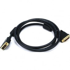 Monoprice 6ft 28AWG CL2 Dual Link DVI-D Cable - Black - 6 ft DVI-D Video Cable for PC, Monitor, Projector, HDTV, Video Device - First End: 1 x DVI-D (Dual-Link) Male Digital Video - Second End: 1 x DVI-D (Dual-Link) Male Digital Video - 1.24 GB/s - Suppor