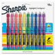 Newell Rubbermaid Sharpie Pen-style Liquid Highlighters - Micro Marker Point - Chisel Marker Point Style - Assorted Pigment-based Ink - 10 / Set 24415PP