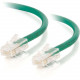 C2g -14ft Cat5E Non-Booted Crossover Unshielded (UTP) Network Patch Cable - Green - Category 5e for Network Device - RJ-45 Male - RJ-45 Male - Crossover - 14ft - Green 26702