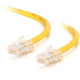 C2g -3ft Cat5e Non-Booted Crossover Unshielded (UTP) Network Patch Cable - Yellow - Category 5e for Network Device - RJ-45 Male - RJ-45 Male - Crossover - 3ft - Yellow 24497