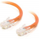 C2g -5ft Cat5e Non-Booted Crossover Unshielded (UTP) Network Patch Cable - Orange - Category 5e for Network Device - RJ-45 Male - RJ-45 Male - Crossover - 5ft - Orange 24502