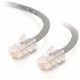 C2g -3ft Cat5e Non-Booted Crossover Unshielded (UTP) Network Patch Cable - Gray - Category 5e for Network Device - RJ-45 Male - RJ-45 Male - Crossover - 3ft - Gray 24490
