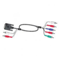 Polycom Monitor Audio/Video Cable - 9.84 ft A/V Cable for Monitor - First End: 2 x RCA Male Audio/Video, First End: 1 x 29-pin DVI-A Male Video - Second End: 5 x RCA Male Audio/Video - RoHS Compliance 2457-24772-001