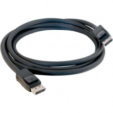 C2g 6ft 4K DisplayPort Cable - 30Hz - UHD - M/M - DisplayPort for Audio/Video Device - 6.50 ft - 1 x DisplayPort Male Digital Audio/Video - 1 x DisplayPort Male Digital Audio/Video - Shielding - Black - TAA Compliance 24904