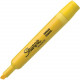 Newell Rubbermaid Sharpie SmearGuard Tank Style Highlighters - Broad Marker Point - Chisel Marker Point Style - Yellow - Yellow Barrel - TAA Compliance 25005