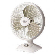 Lasko Oscillating Table Fan - 406mm Diameter - 3 Speed - Oscillating, Pivoting Head - White 2506