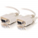 C2g 1ft DB9 F/F Cable - Beige - DB-9 Female - DB-9 Female - 1ft - Beige - RoHS Compliance 25215