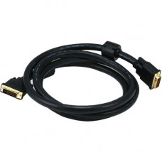 Monoprice 6ft 24AWG CL2 Dual Link DVI-D Cable - Black - 6 ft DVI-D Video Cable for PC, Projector, HDTV, Video Device - First End: 1 x DVI-D (Dual-Link) Male Digital Video - Second End: 1 x DVI-D (Dual-Link) Male Digital Video - 1.24 GB/s - Supports up to 