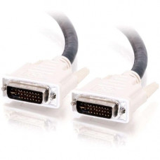 C2g 2m DVI-I M/M Dual Link Digital/Analog Video Cable (6.5ft) - DVI-I Male - DVI-I Male - 6.56ft - Black 26948