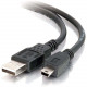 C2g 2m USB Cable - USB 2.0 A to USB Mini B - M/M - Type A Male - Mini Type B Male USB - 6.56ft - Black 27005