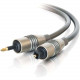 C2g 3m Velocity TOSLINK-to-Optical Mini Plug Digital Cable - Mini-phone - Toslink - 9.84ft - Black 27017